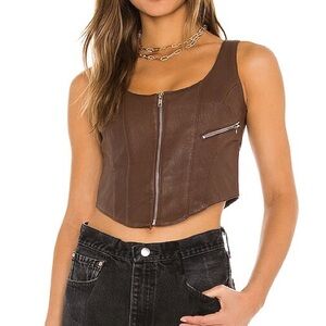 Understated Leather Mustang Moto Bustier size Small